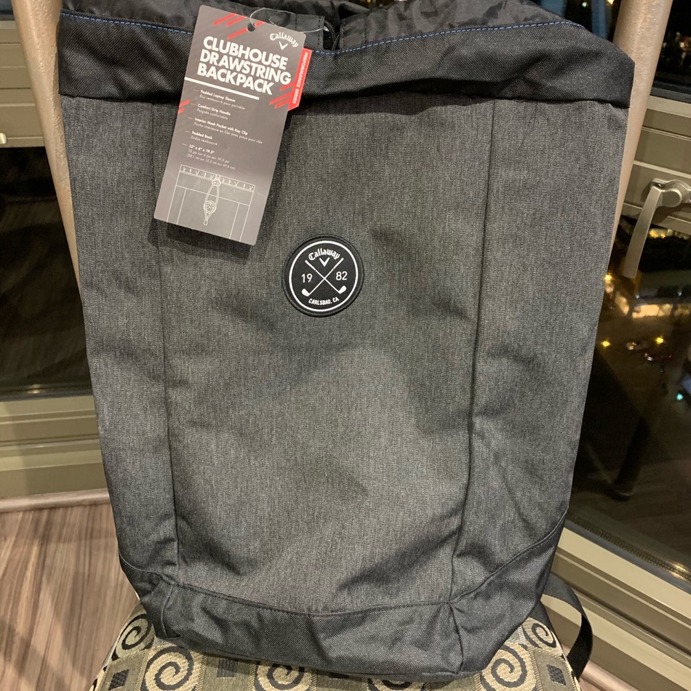 NWT Callaway Clubhouse Drawstring Backpack